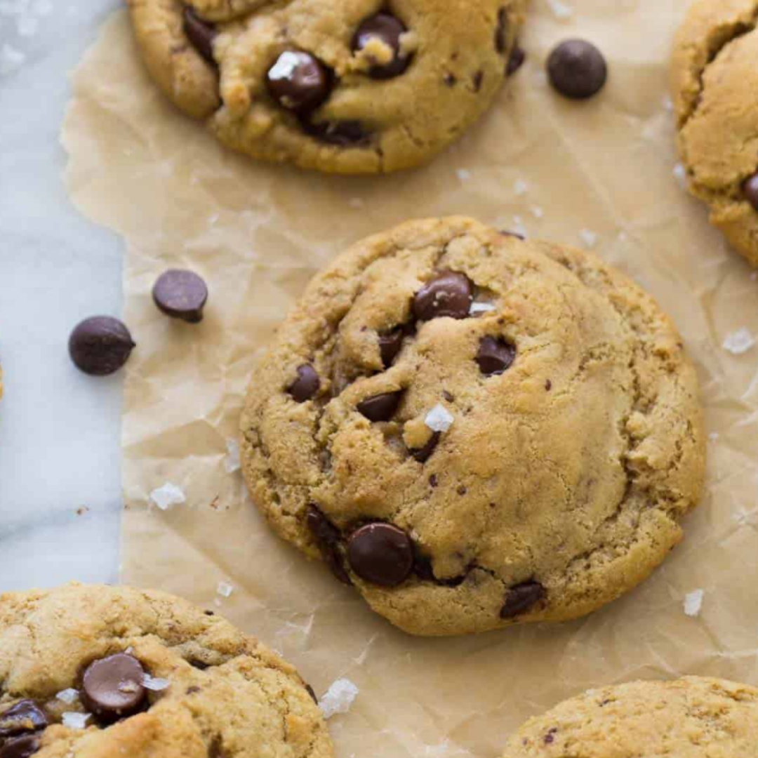 Tahini and Choc Chip Cookies (5 cookies)