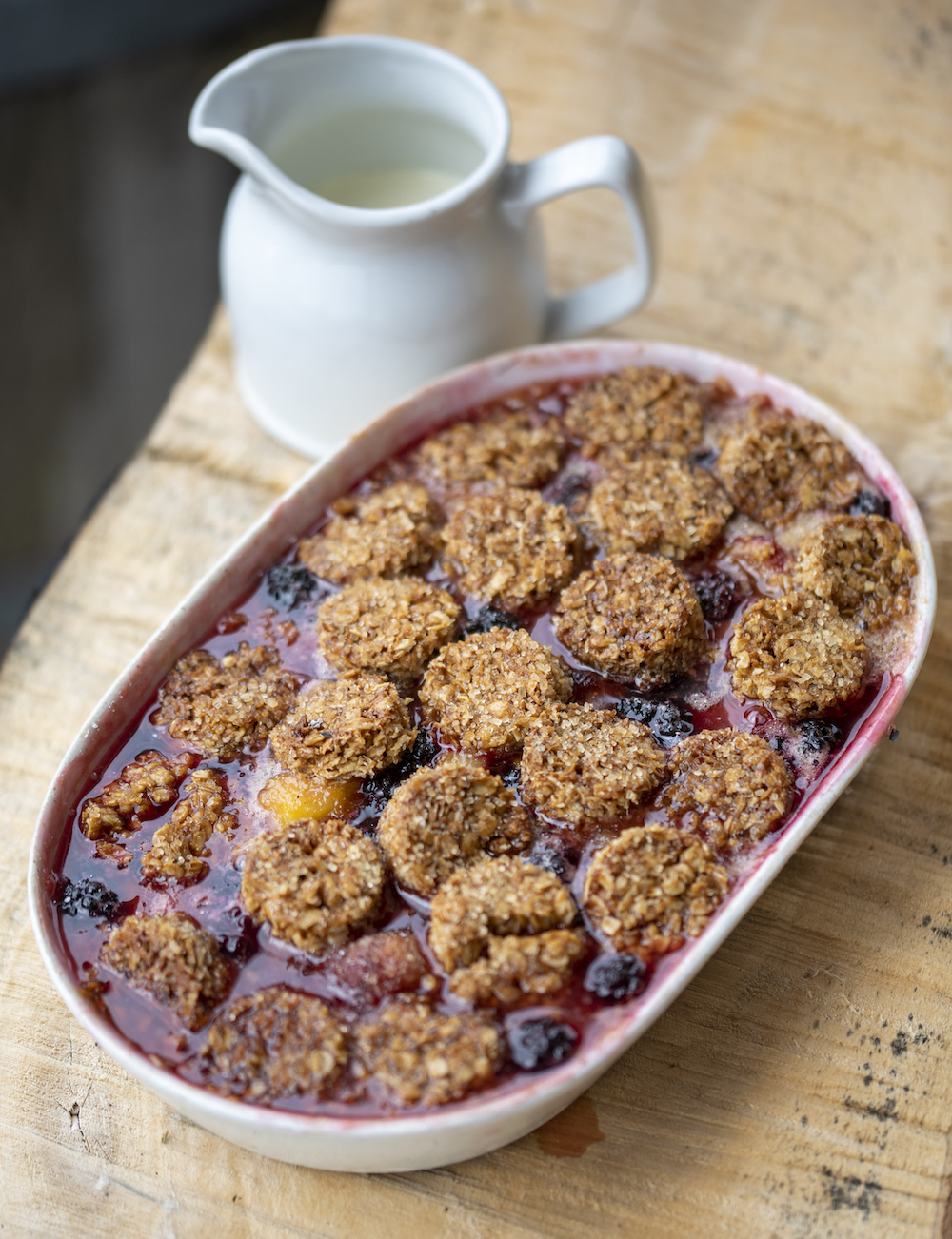 Pear & Blackberry Cobbler