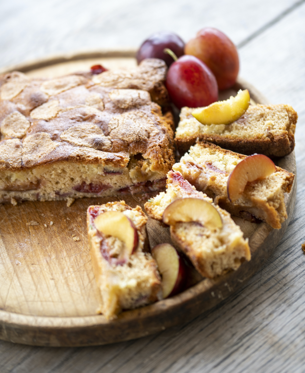 Apple & Plum Frangipane Slice